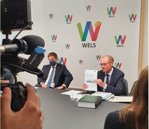 Dr. Rabl und Dr. Barth bei der Pressekonferenz